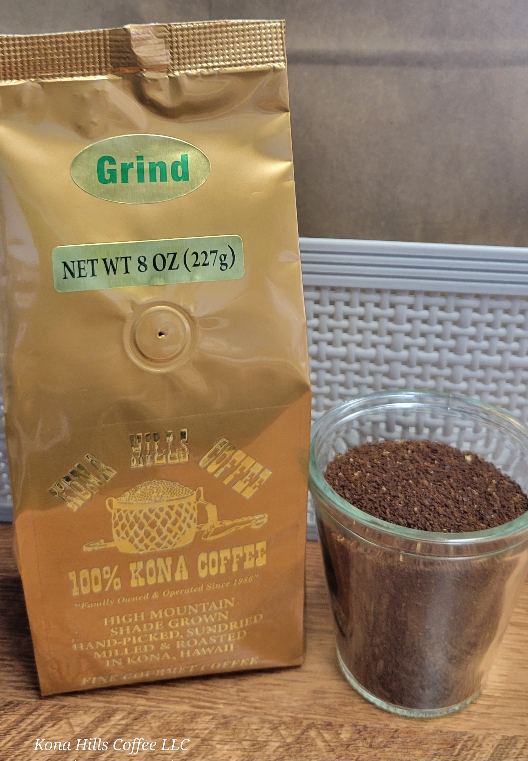 コーヒー Kona Hills Coffee 100% Kona Coffee 8oz Grind coffee | KONA HILLS COFFEE LLC